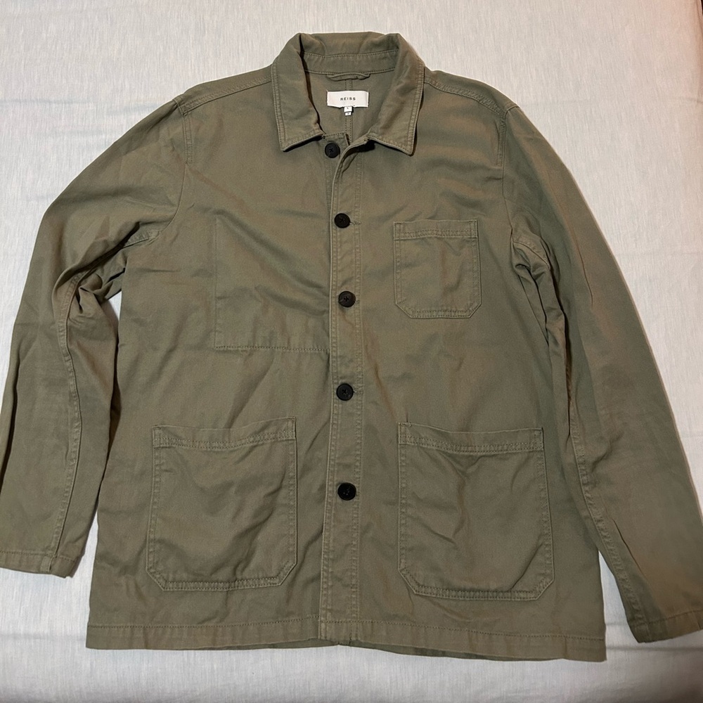 Reiss, Large, sage green “Conley” work coat